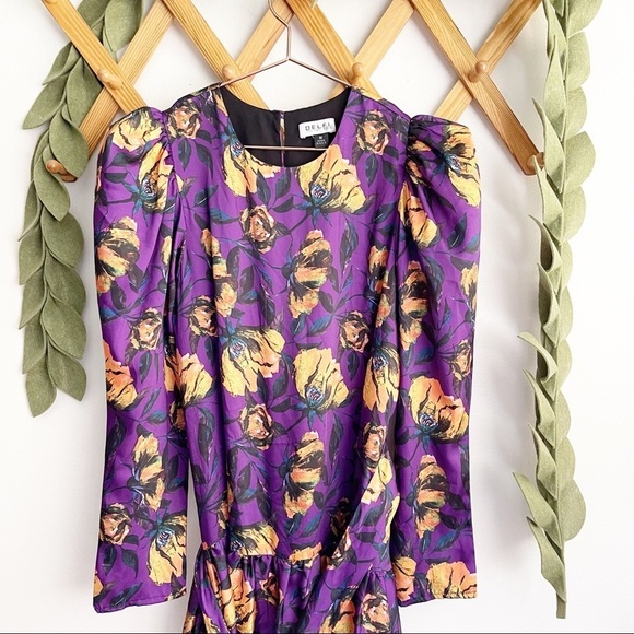 Delfi Collective Taylor Puff Sleeve Dress - Picture 4 of 12